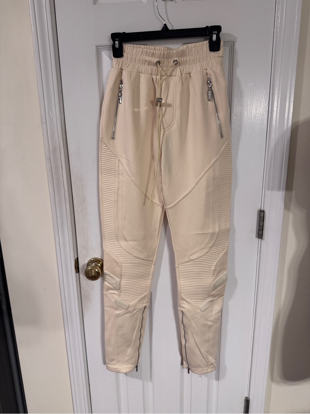 Guapi Blood Diamond Limited Edition Moto Joggers Cream Size 28 NWT #19/100